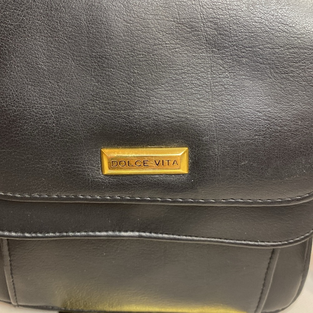 Dolce Vita Black Leather Crossbody - Picture 2 of 13